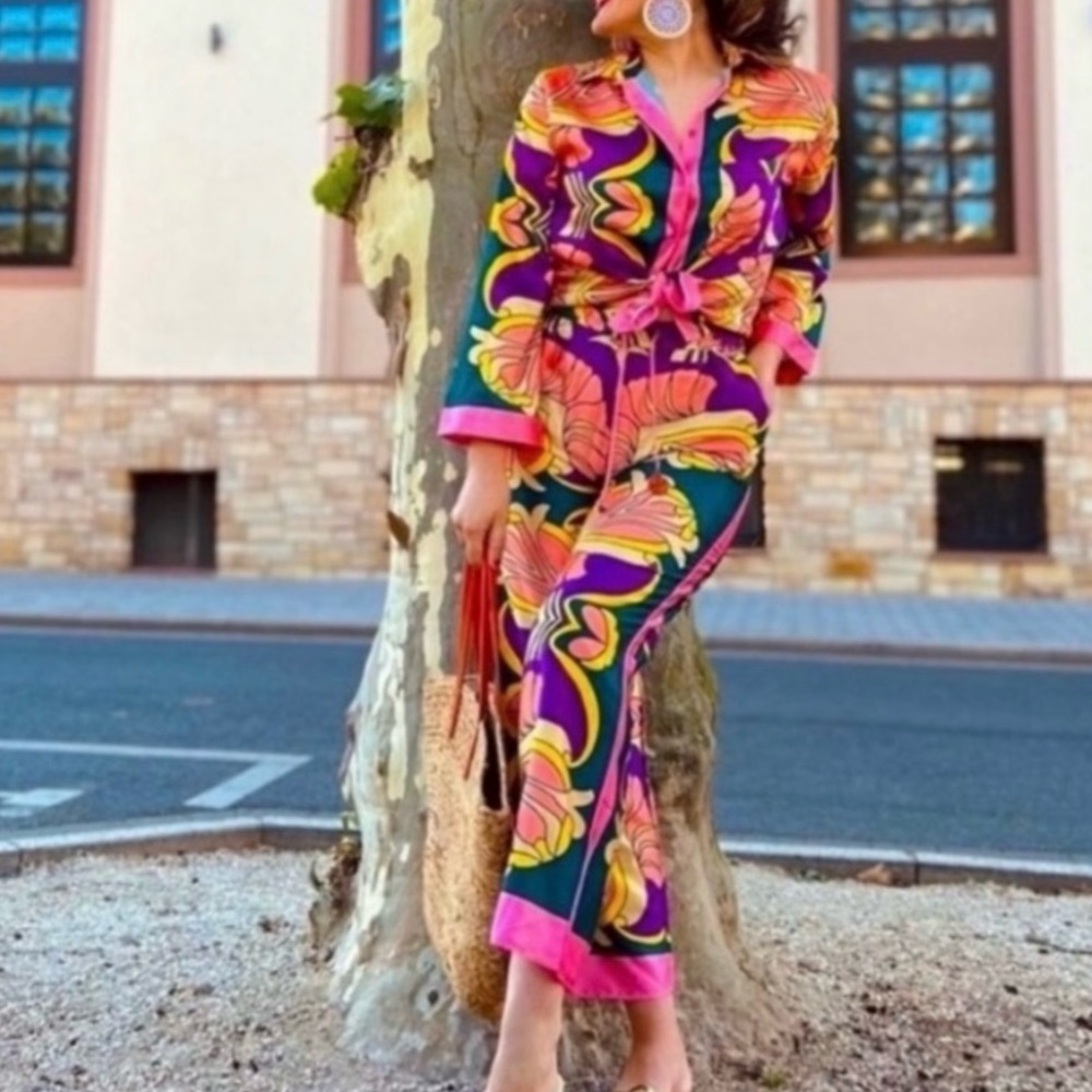 ZARA  Pajama-Style Set